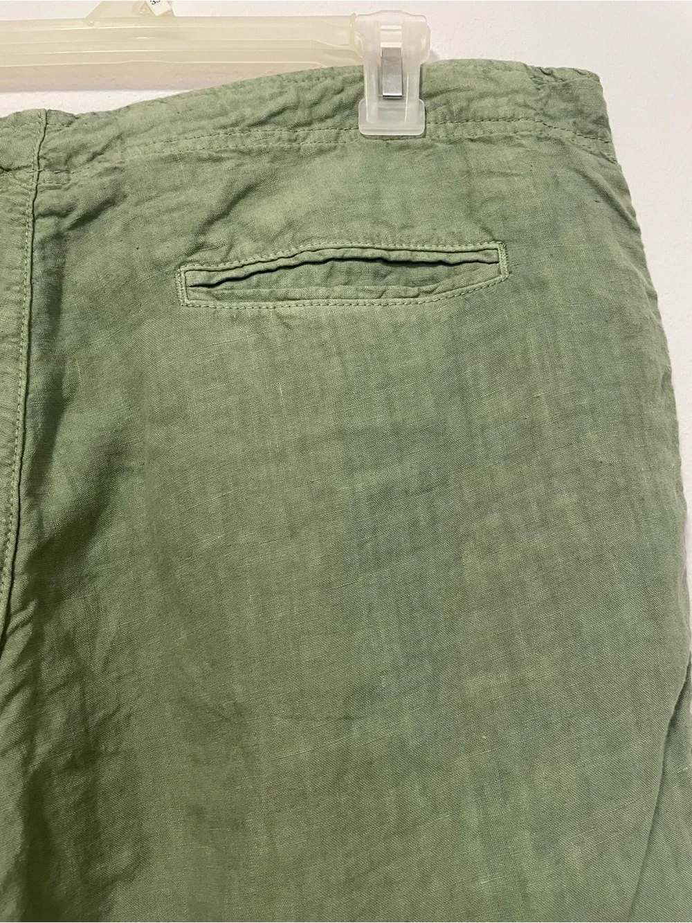 New With Tags Luca Faloni Men's Sage Green Linen Pants